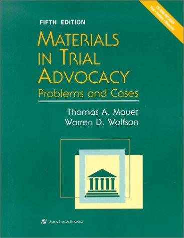 Cover for Materials in Trial Advocacy