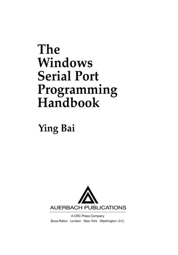 Cover for The windows serial port programming handbook