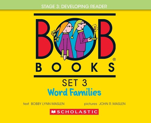 Cover for Bob Books - Word Families Hardcover Bind-Up Phonics, Ages 4 and up, Kindergarten, First Grade (Stage 3: Developing Reader)