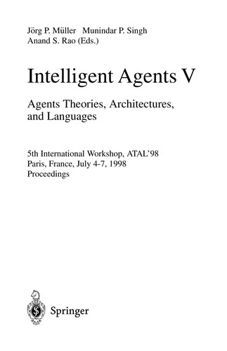 Cover for Intelligents agents V