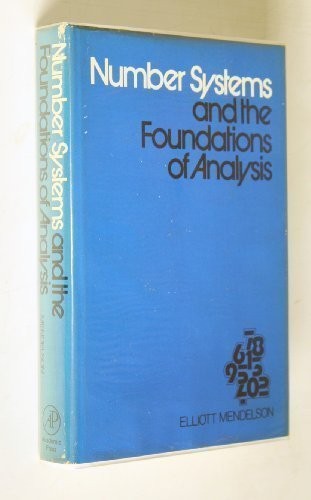 Cover for Number systems and the foundations of analysis.