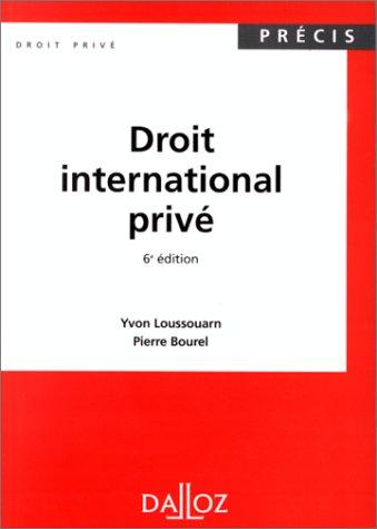 Cover for Droit international privé