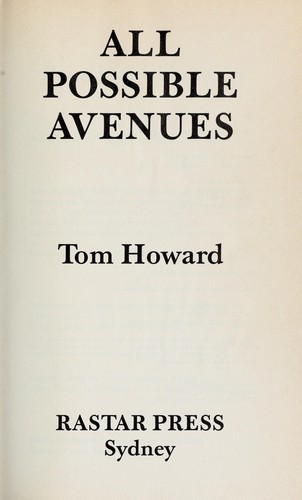 Cover for All possible avenues