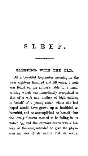 Cover for Sleep; or, The hygiene of the night