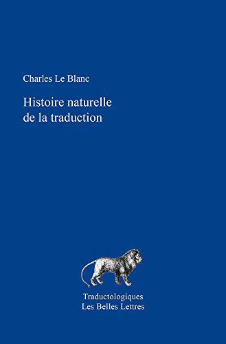 Cover for Histoire Naturelle de la Traduction