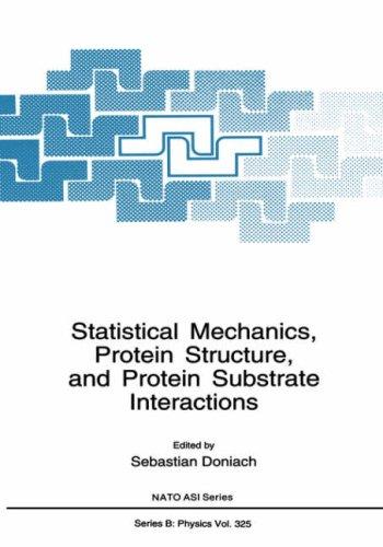 Cover for Statistical mechanics, protein structure, and protein substrate interactions