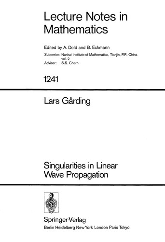 Cover for Singularities in linear wave propagation