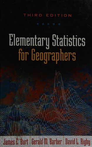 Cover for Elementary statistics for geographers