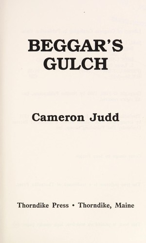 Cover for Beggar's gulch