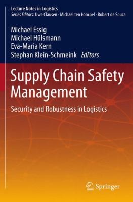 Cover for Supply Chain Safety Management Security And Robustness In Logistics