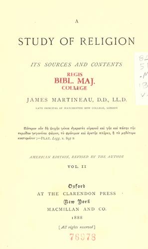Cover for A study of religion
