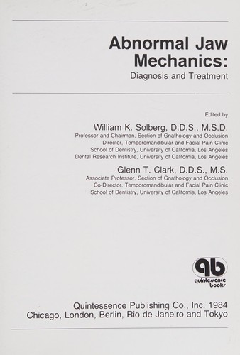 Cover for Abnormal jaw mechanics