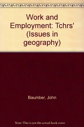 Cover for Work and Employment (Issues in Geography)