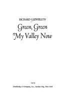 Cover for Green, green, my valley now
