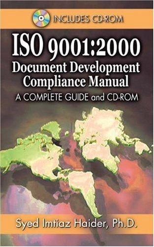 Cover for ISO 9001: 2000 Document Development Compliance Manual