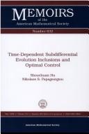 Cover for Time-dependent subdifferential evolution inclusions and optimal control