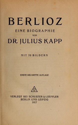 Cover for Berlioz
