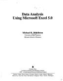 Cover for Data analysis using Microsoft Excel 5.0