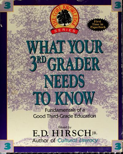 Cover for What your third grader needs to know