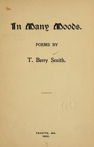 Cover for In many moods.