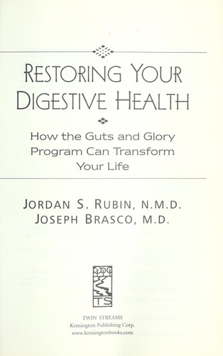 Cover for Restoring your digestive health