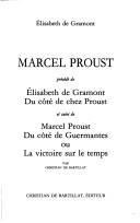 Cover for Marcel Proust