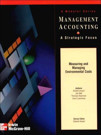 Cover for Measuring and Managing Environmental Costs