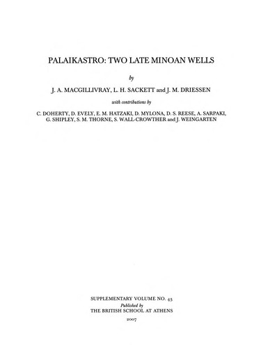 Cover for Palaikastro