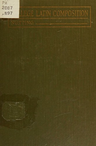 Cover for Teachers' course in Latin composition