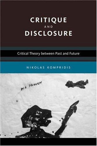 Cover for Critique and Disclosure
