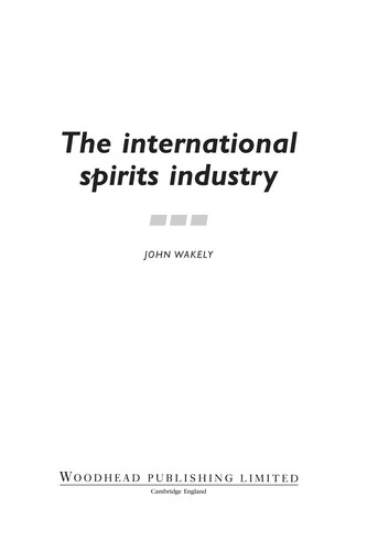 Cover for The international spirits industry