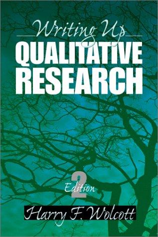 Cover for Writing Up Qualitative Research (Qualitative Research Methods)