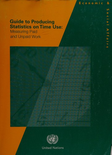 Cover for Guide to producing statistics on time use
