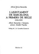 Cover for L' ajuntament de Barcelona a primers de segle
