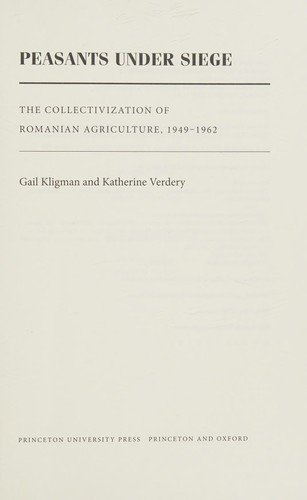 Cover for Peasants under siege