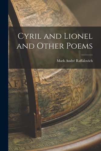 Cover for Cyril and Lionel and Other Poems