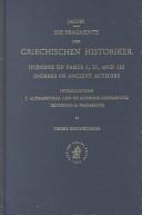 Cover for Die Fragmente der griechischen Historiker.