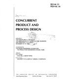 Cover for Concurrent product and process design