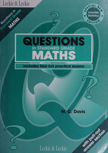 Cover for Questions in Standard Grade Maths