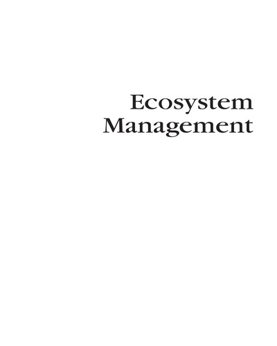 Cover for Ecosystem management