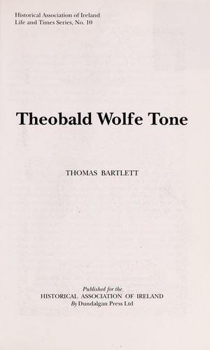 Cover for Theobald Wolfe Tone