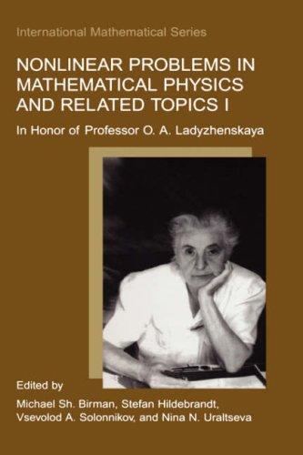 Cover for Nonlinear Problems in Mathematical Physics and Related Topics I