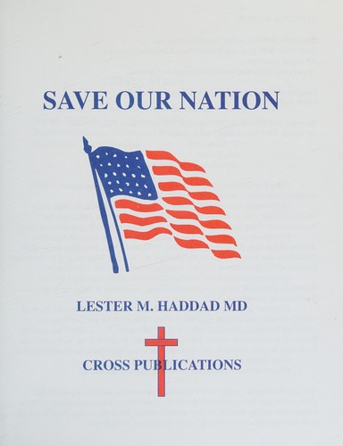Cover for Save our nation