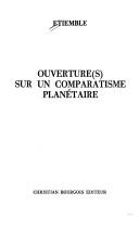 Cover for Ouverture(s) sur un comparatisme planétaire