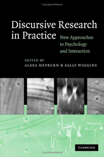 Cover for Discursive Research in Practice