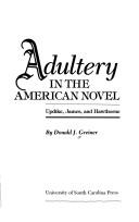 Cover for Adultery in the American novel