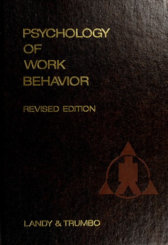 Cover for Psychology of work behavior
