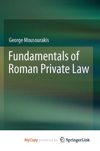 Cover for Fundamentals of Roman Private Law