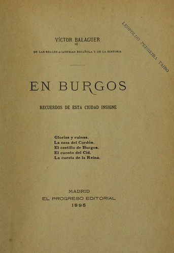 Cover for En Burgos