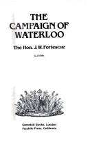 Cover for The campaign of Waterloo